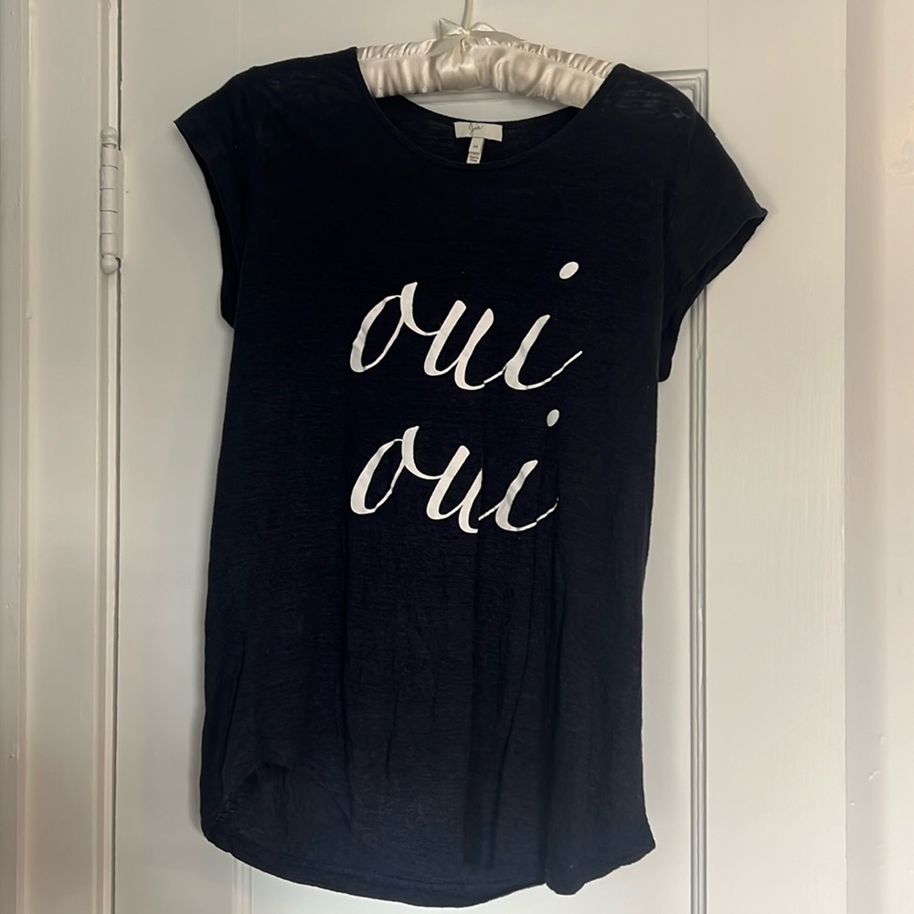 Joie, size M, navy tshirt